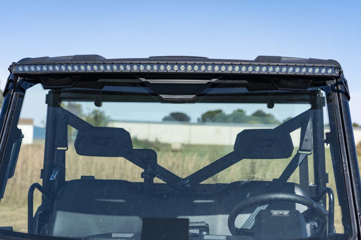 LED Light | Windshield | 50" Black Single Row | Polaris Ranger 1000/XP 1000/XP 900