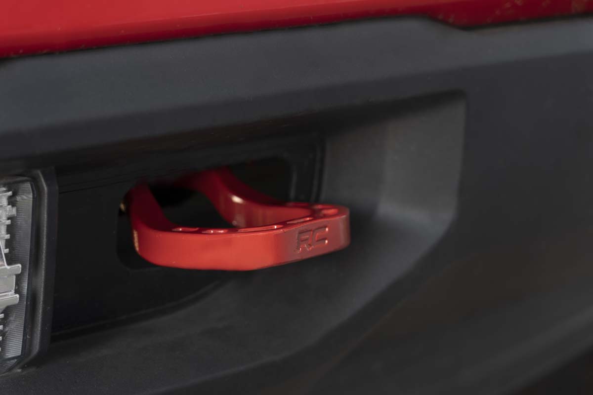 Tow Hooks | Forged | Red | Chevy Silverado 1500 2WD/4WD (2019-2024)