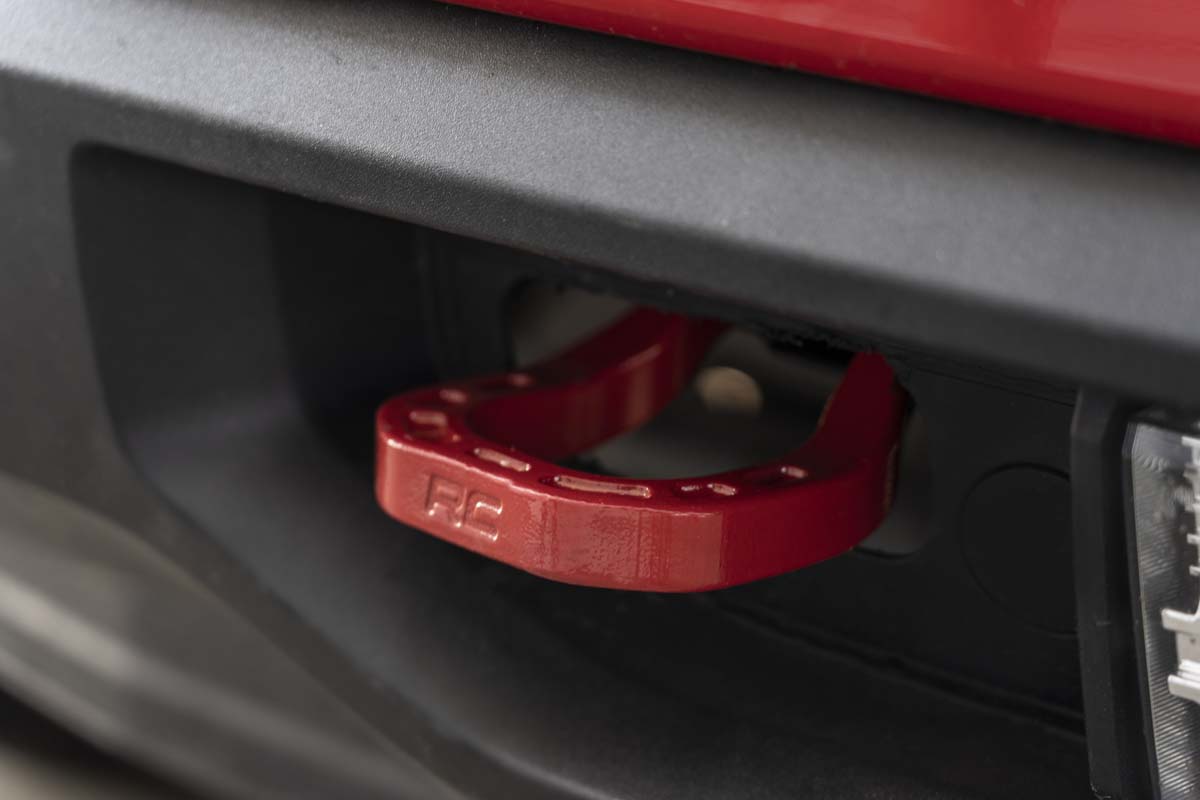 Tow Hooks | Forged | Red | Chevy Silverado 1500 2WD/4WD (2019-2024)