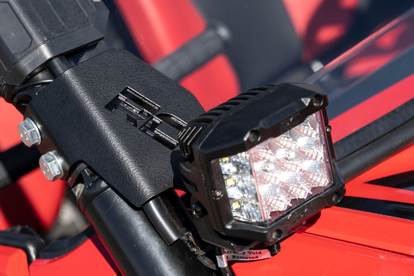 LED Light | Cage Mount | 2" Black Pair | Amber DRL | Honda Talon 1000