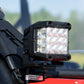 LED Light | Cage Mount | 2" Black Pair | Amber DRL | Honda Talon 1000