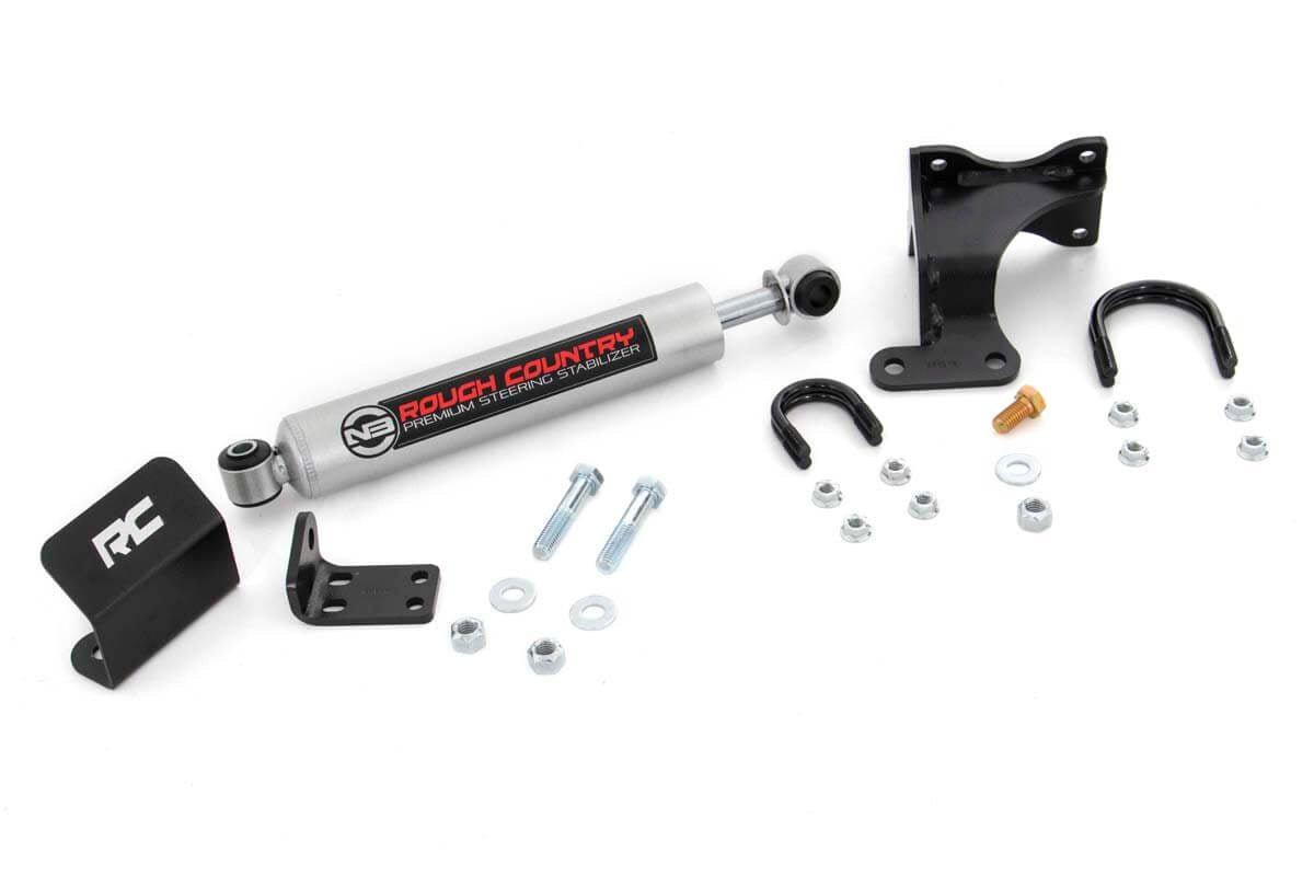 N3 Steering Stabilizer | Axle Bracket | 2-8 Inch Lift | Jeep Wrangler JK (07-18)