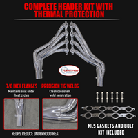 Ceramic Long Tube Headers – LS Swap Square Body