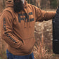 Rough Country Hoodie | RC Topographical Sleeve | Saddle | 2XL