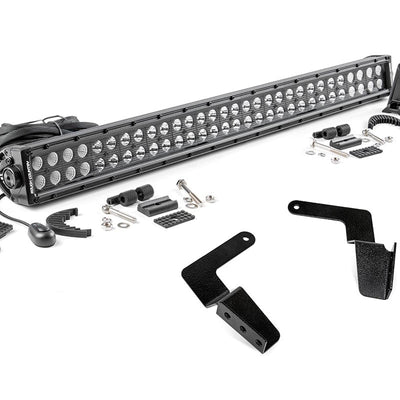 LED Light Kit | Bumper Mount | 30" Black Dual Row | Toyota FJ Cruiser (07-14)