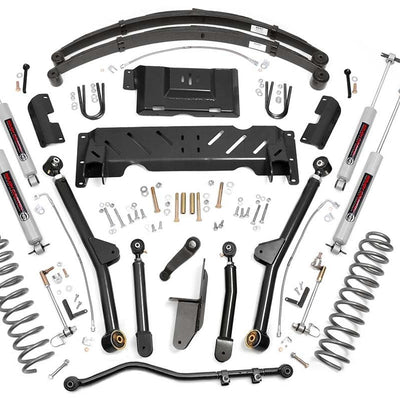 4.5 Inch Lift Kit | Long Arm | RR Leafs | NP242 | Jeep Cherokee XJ 4WD (84-01)