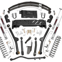 4.5 Inch Lift Kit | Long Arm | RR Leafs | Jeep Cherokee XJ 4WD (1984-2001)