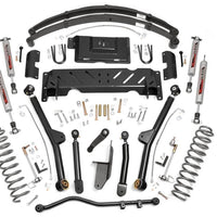 4.5 Inch Lift Kit | Long Arm | RR Leafs | NP242 | Jeep Cherokee XJ 4WD (84-01)