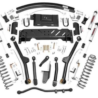 4.5 Inch Lift Kit | Long Arm | AAL | NP242 | V2 | Jeep Cherokee XJ 4WD (84-01)