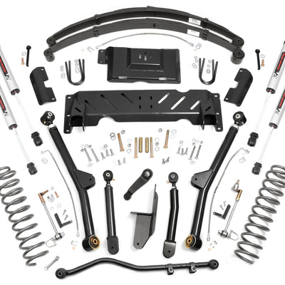 4.5 Inch Lift Kit | Long Arm | RR Leafs | V2 | Jeep Cherokee XJ 4WD (1984-2001)