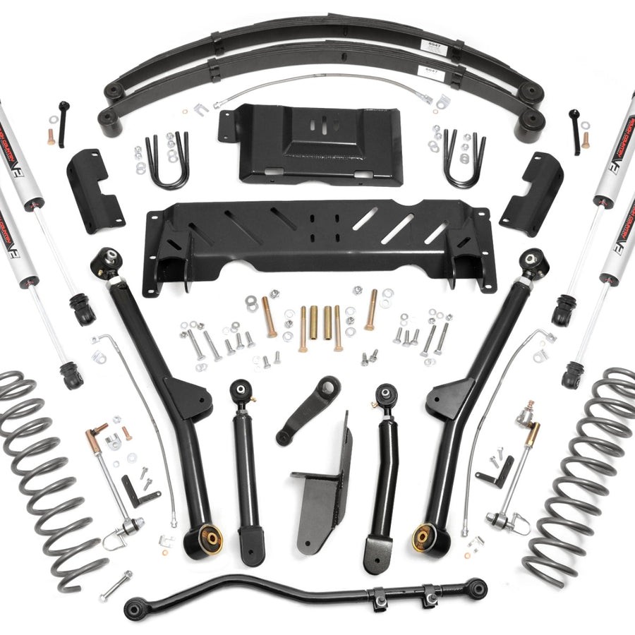 4.5 Inch Lift Kit | Long Arm | RR Leafs | NP242 | V2 | Jeep Cherokee XJ (84-01)