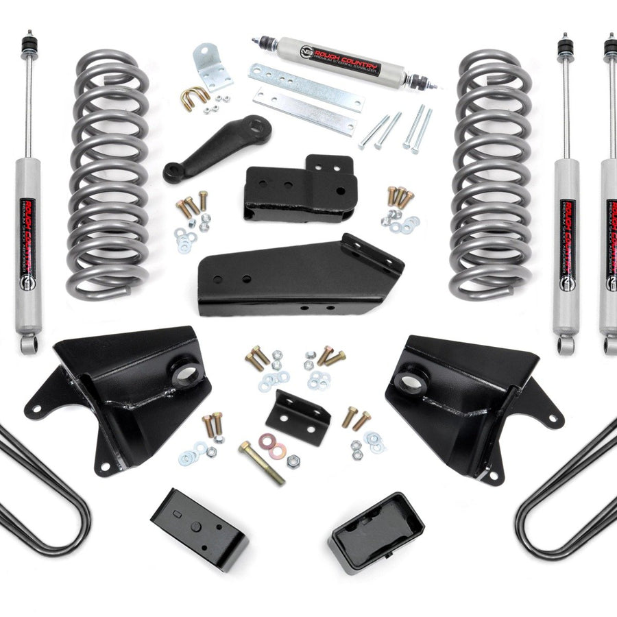 4 Inch Lift Kit | Quad Front Shocks | Rear Blocks | Ford Bronco 4WD (80-96)
