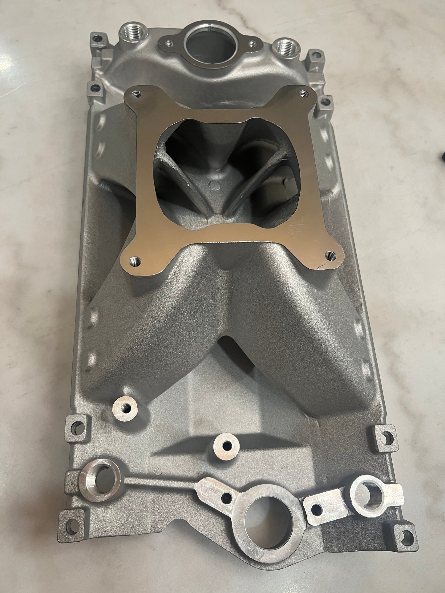 Vortec Small Block Chevy Single Plane High Rise Aluminum Intake Manifold