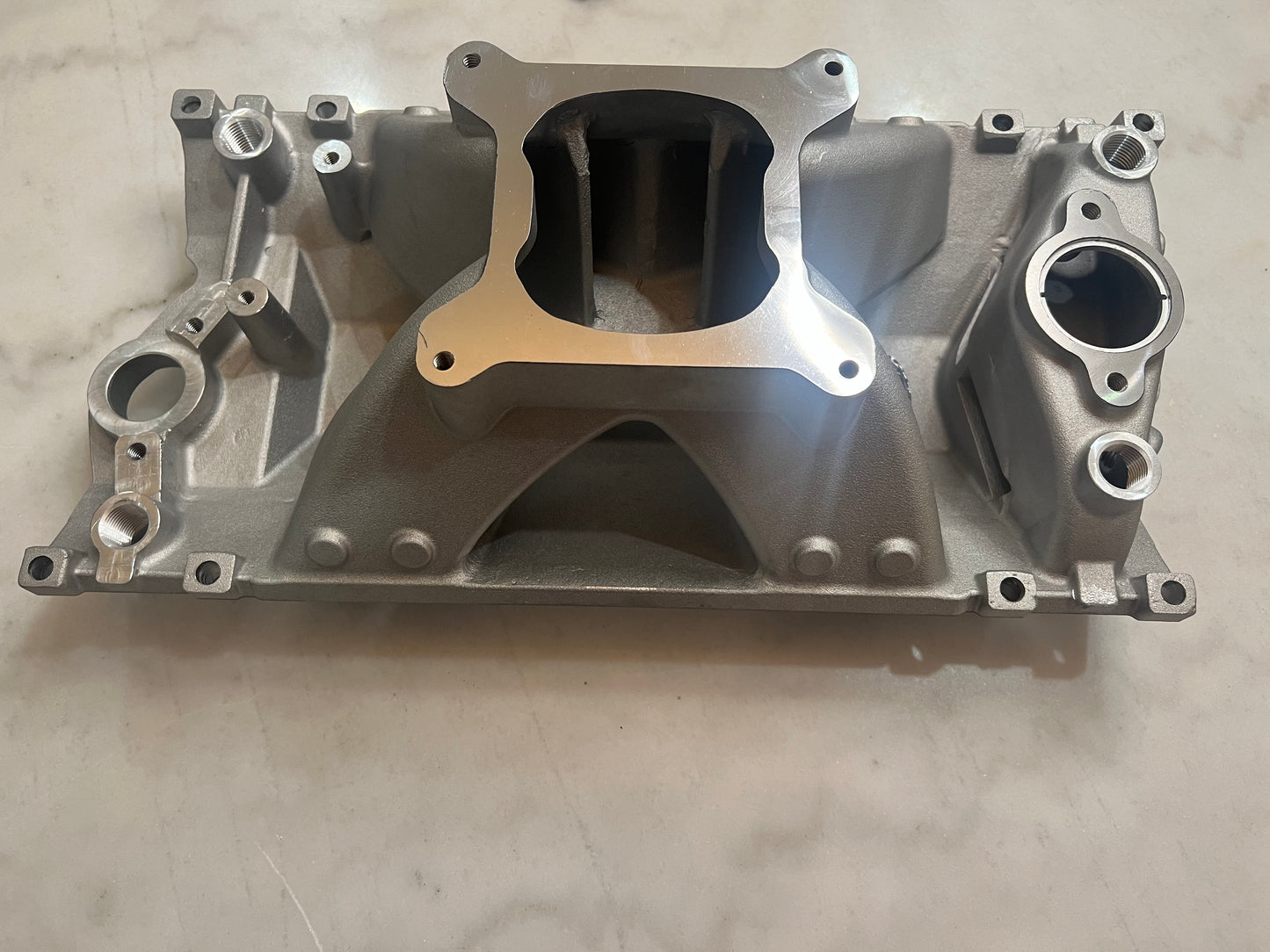 Vortec Small Block Chevy Single Plane High Rise Aluminum Intake Manifold